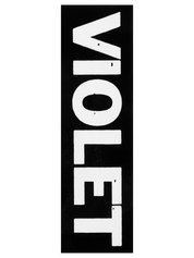 Black on Black Violet Stamp Grey Deck - 8.5"