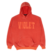 David Enth x Violet Logo Sweat à Capuche - Rouge Feu