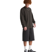 Short en Denim Baggy Check-5 - Noir Délavé