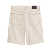 Short En Denim Baggy Check-5 - Grain Naturel