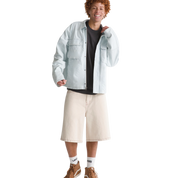 Short En Denim Baggy Check-5 - Grain Naturel