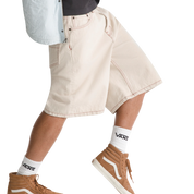 Short En Denim Baggy Check-5 - Grain Naturel