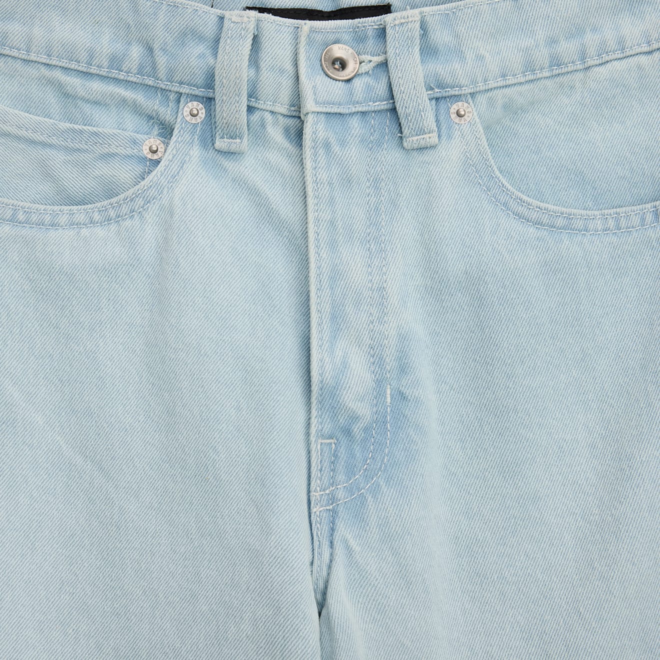 Kids Check-5 Loose Denim Pants - Blue Ice