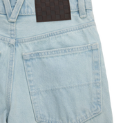 Kids Check-5 Loose Denim Pants - Blue Ice