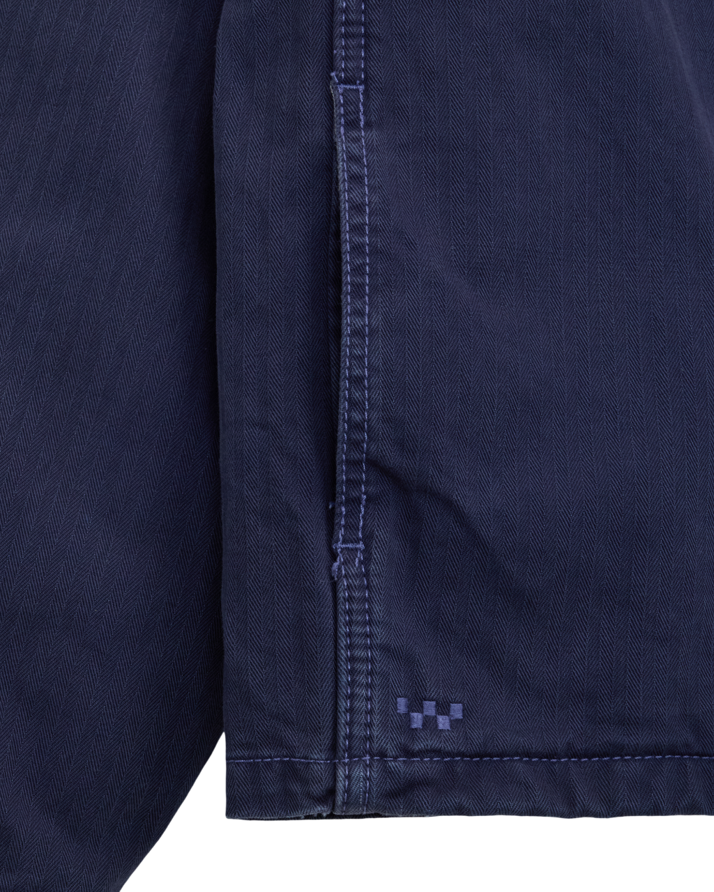 Washed Overdye Long Sleeve Shirt - Woven Deep Indigo