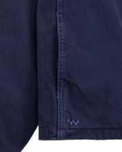 Washed Overdye Long Sleeve Shirt - Woven Deep Indigo
