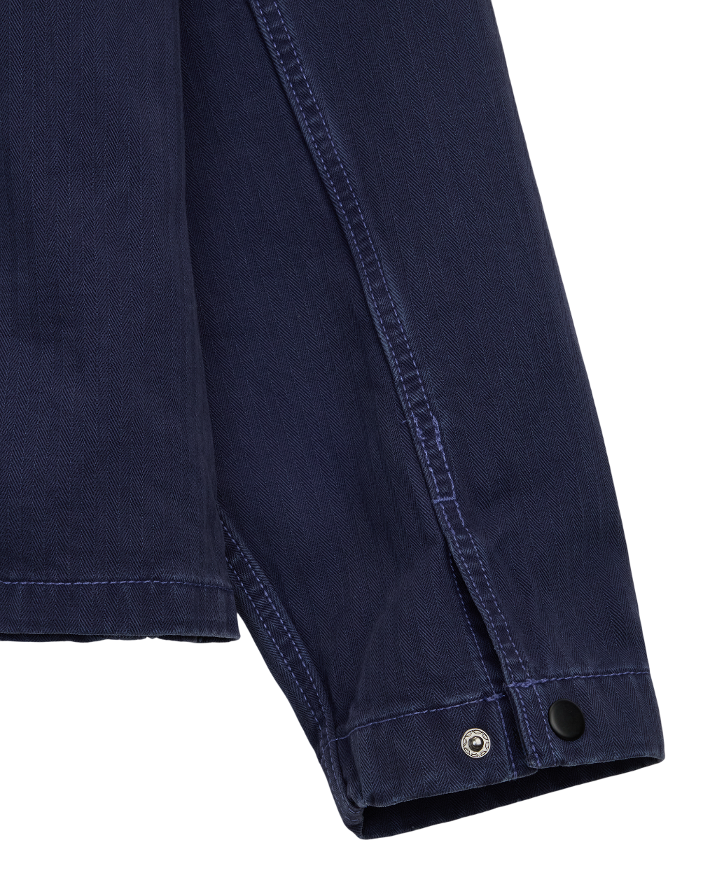 Washed Overdye Long Sleeve Shirt - Woven Deep Indigo