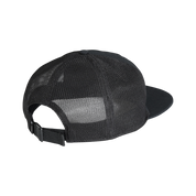 Sidestripe Unstructured Trucker Hat - Black
