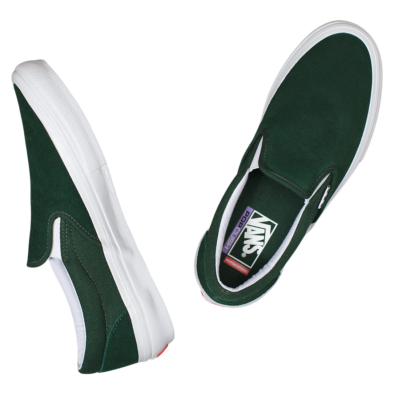 Skate Slip-On - Vert/Blanc Enveloppé