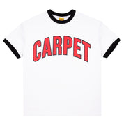 T-Shirt Ringer Varsity - Blanc