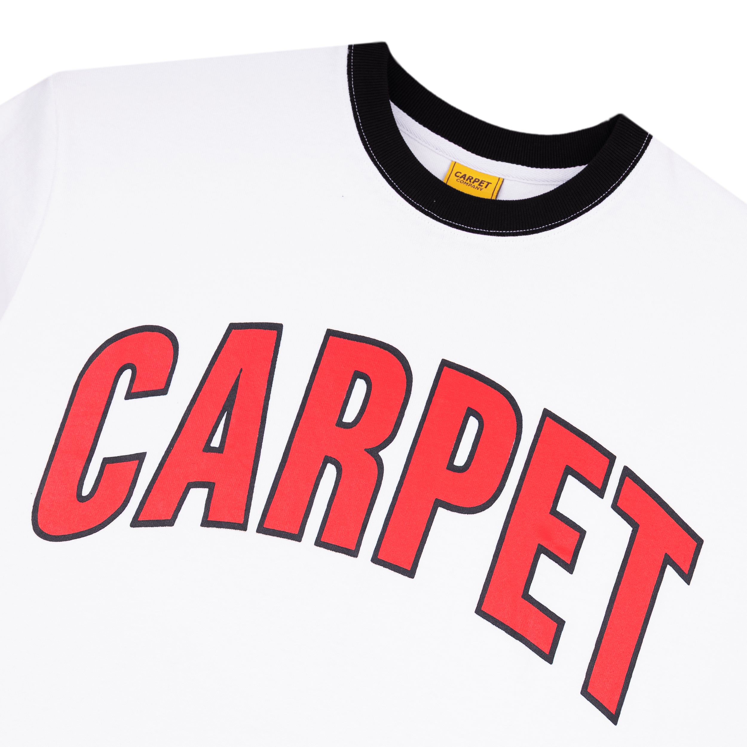 T-Shirt Ringer Varsity - Blanc