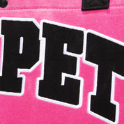 Varsity Waxed Canvas Tote Bag - Pink