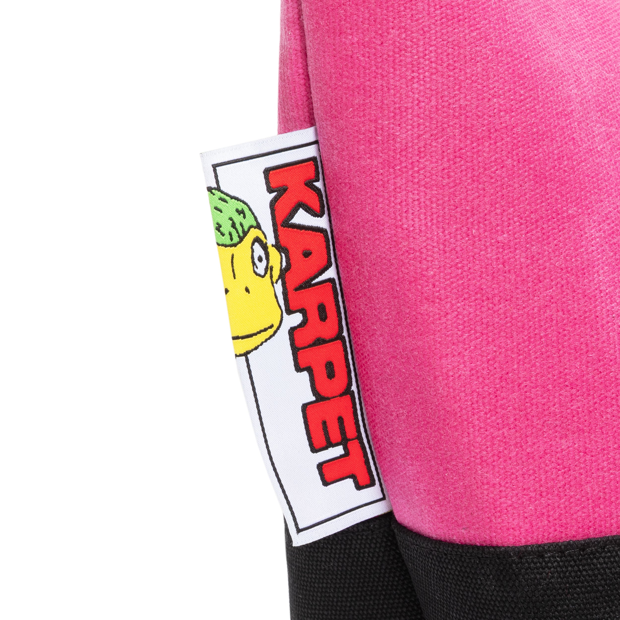 Varsity Waxed Canvas Tote Bag - Pink