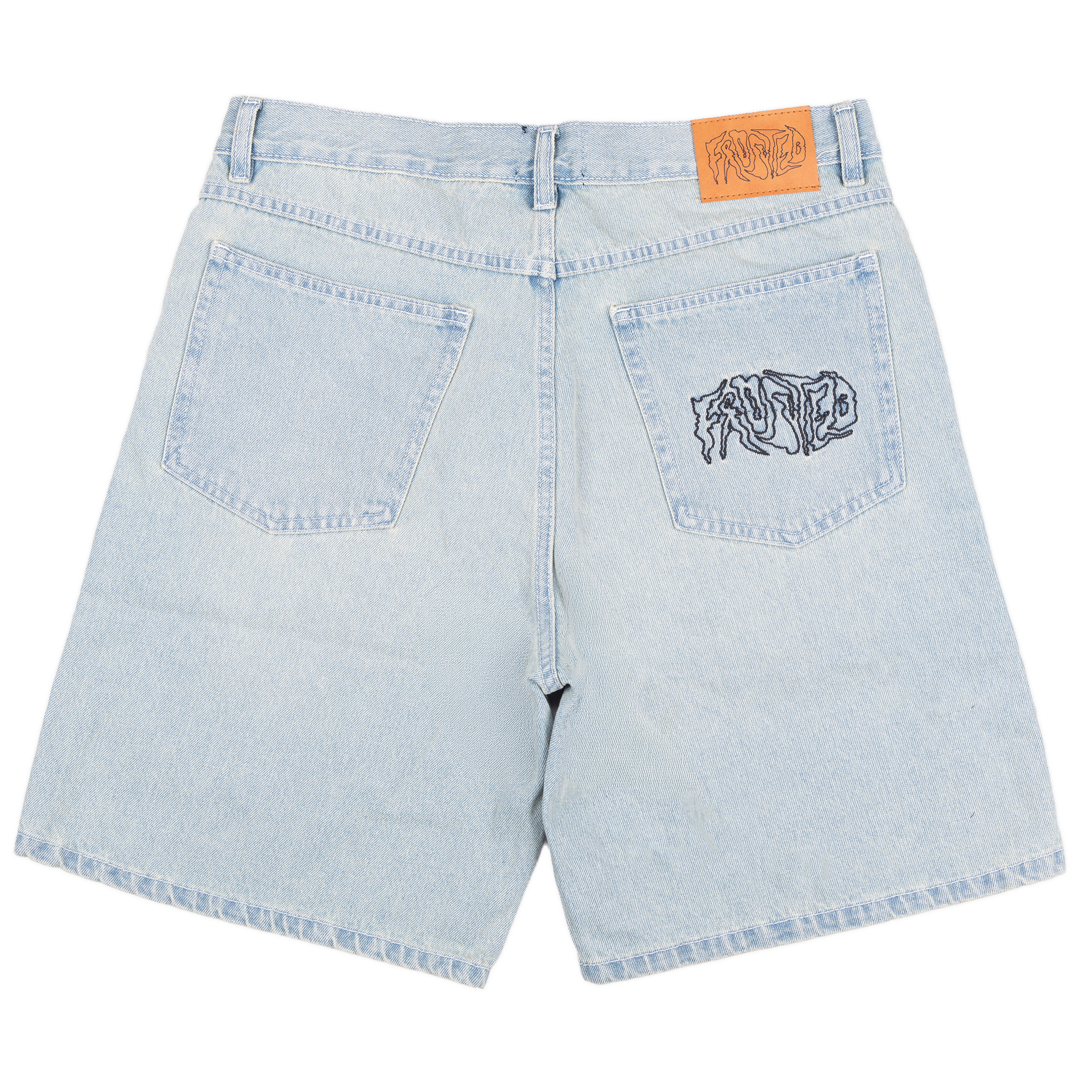 Short Wavy - Bleu Clair Délavé par le Soleil
