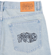 Short Wavy - Bleu Clair Délavé par le Soleil