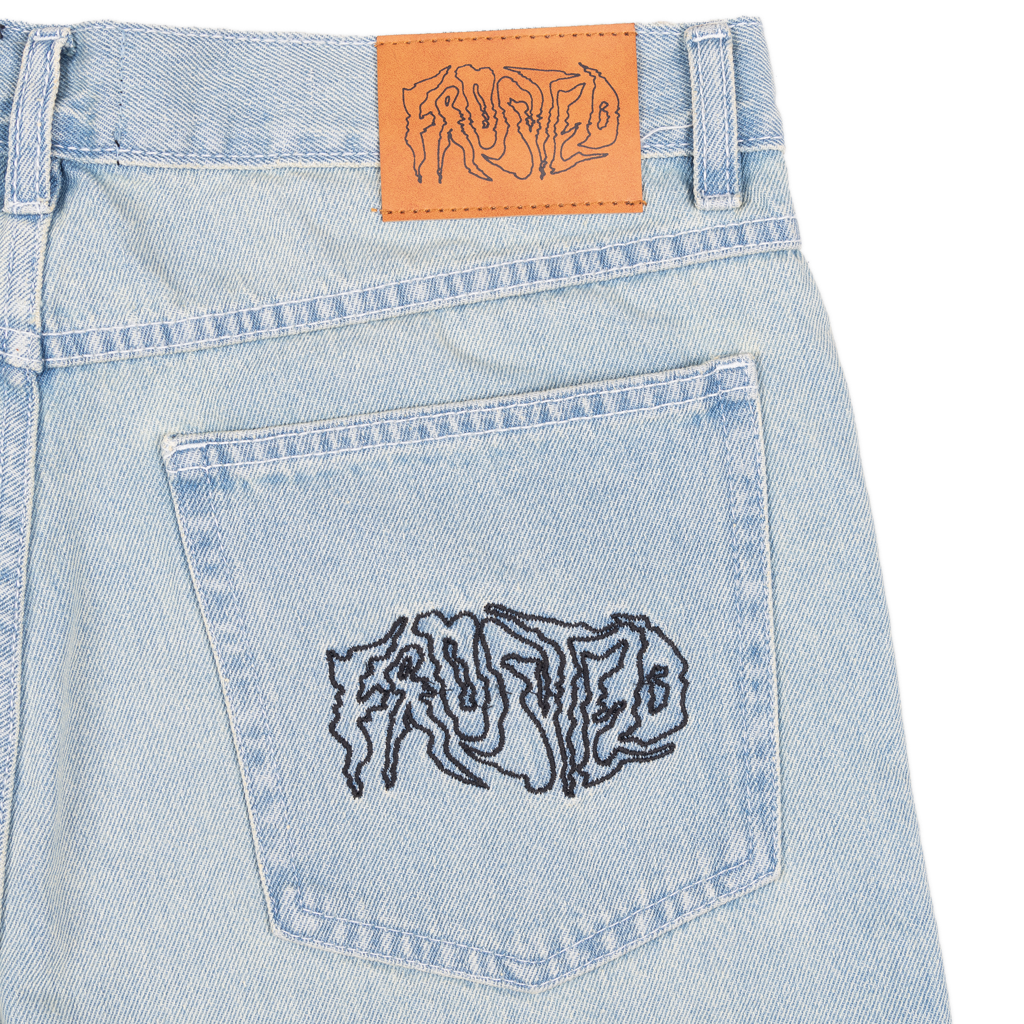 Short Wavy - Bleu Clair Délavé par le Soleil