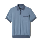 Weekend Herringbone Polo - Borrow Blue/Berring Sea