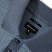 Weekend Herringbone Polo - Borrow Blue/Berring Sea