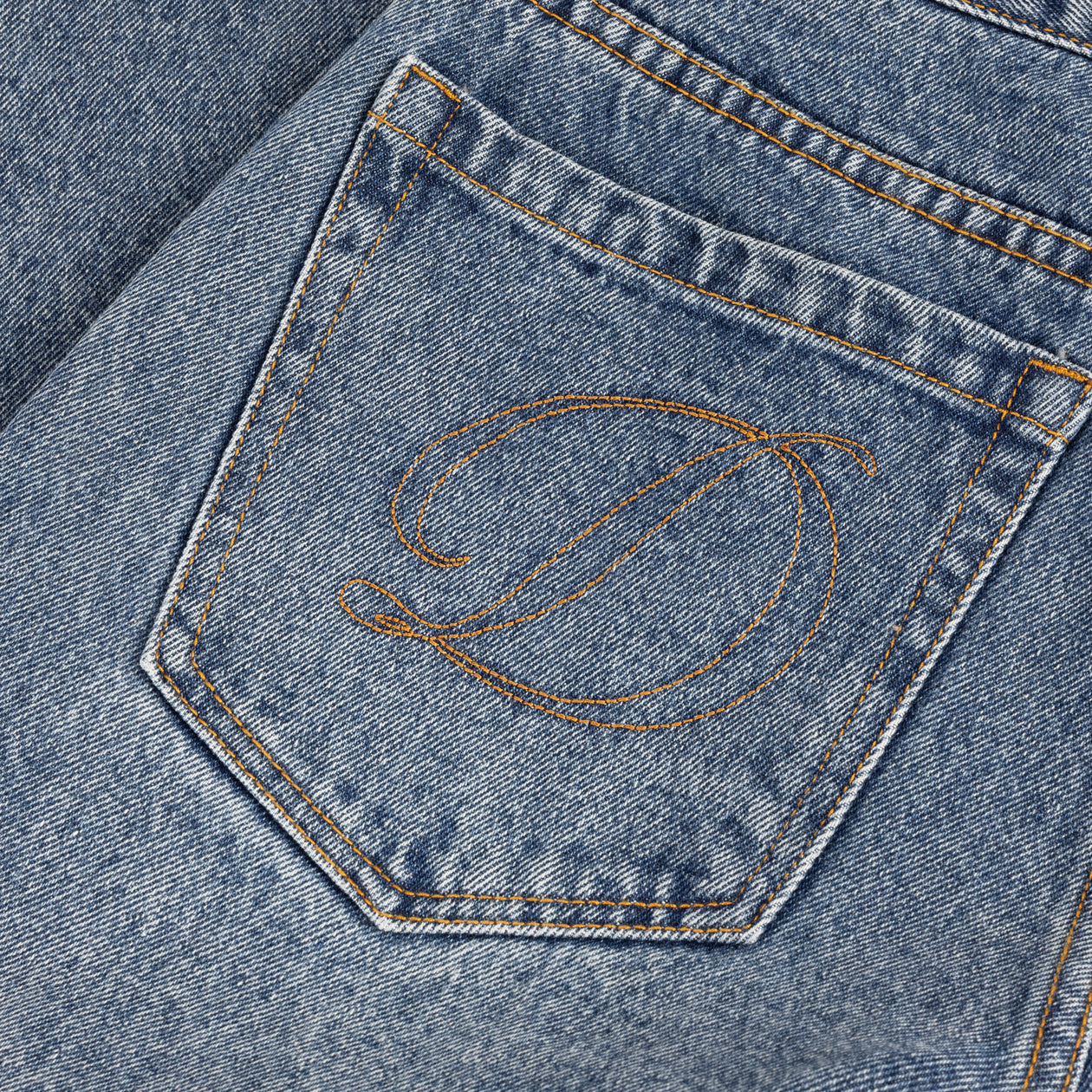 Pantalon en Denim Baggy pour Femme - Indigo Délavé