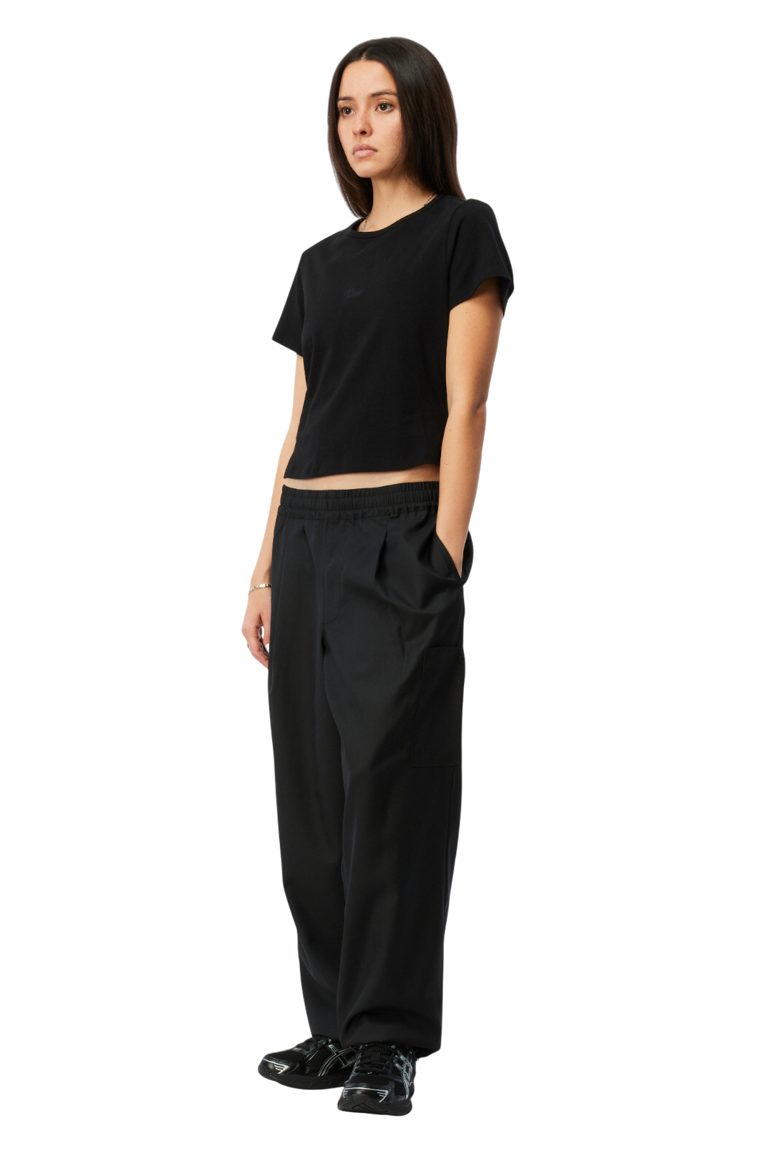 Cursive T‑Shirt - Noir