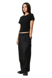 Cursive T‑Shirt - Noir