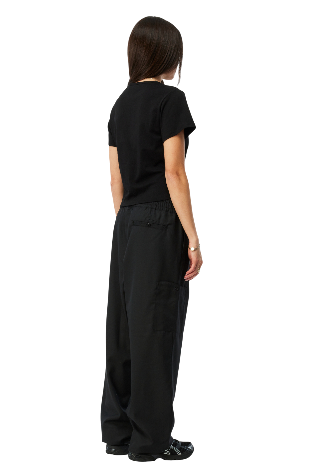 Cursive T‑Shirt - Noir