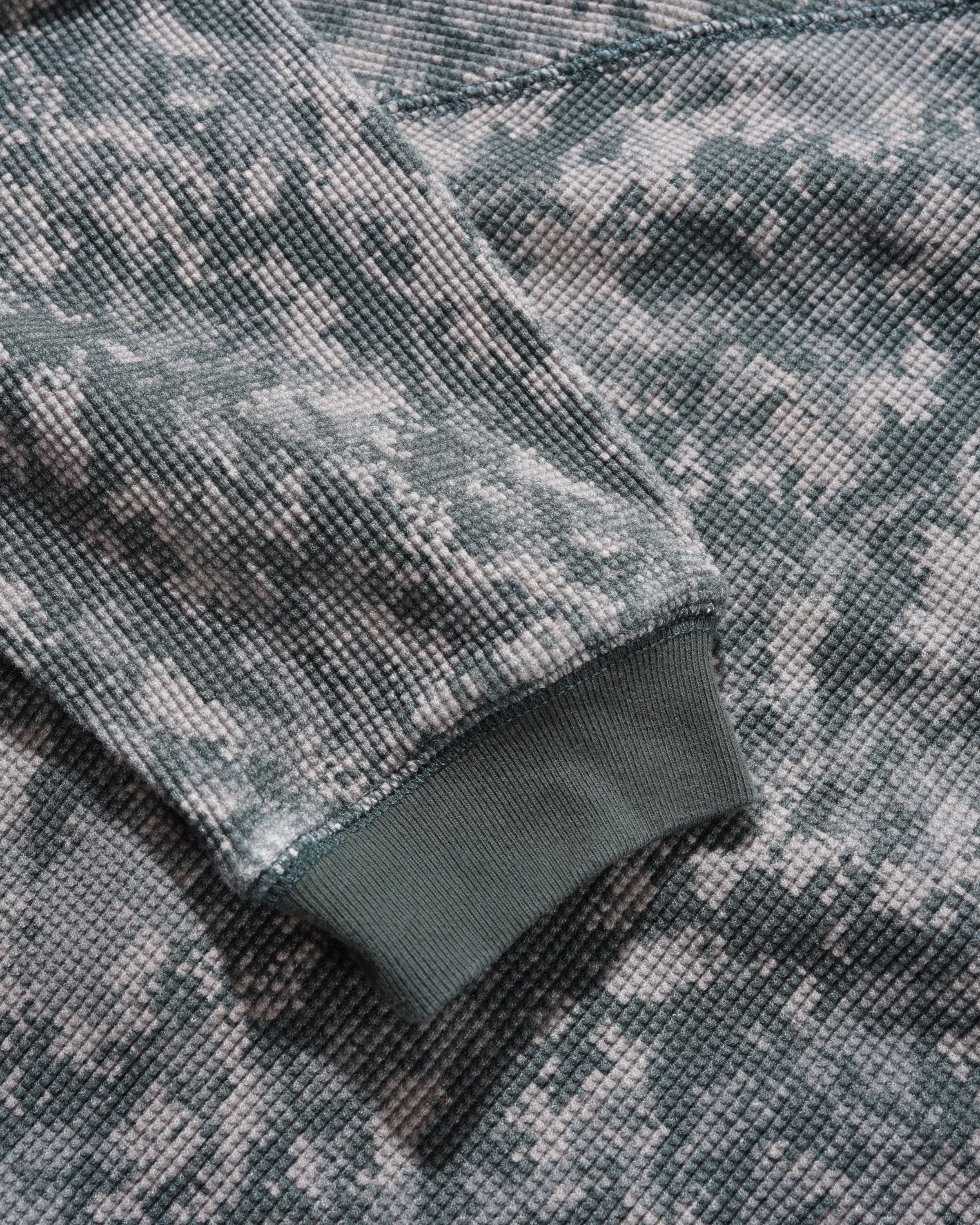 Waffle L/S Top - Digital Camo