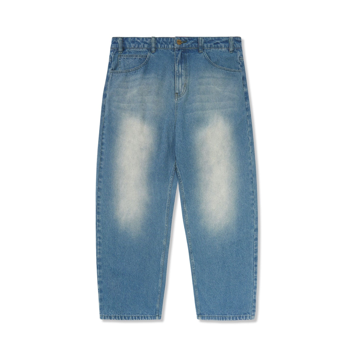 Warped Denim Jeans - Bleu Moyen Délavé