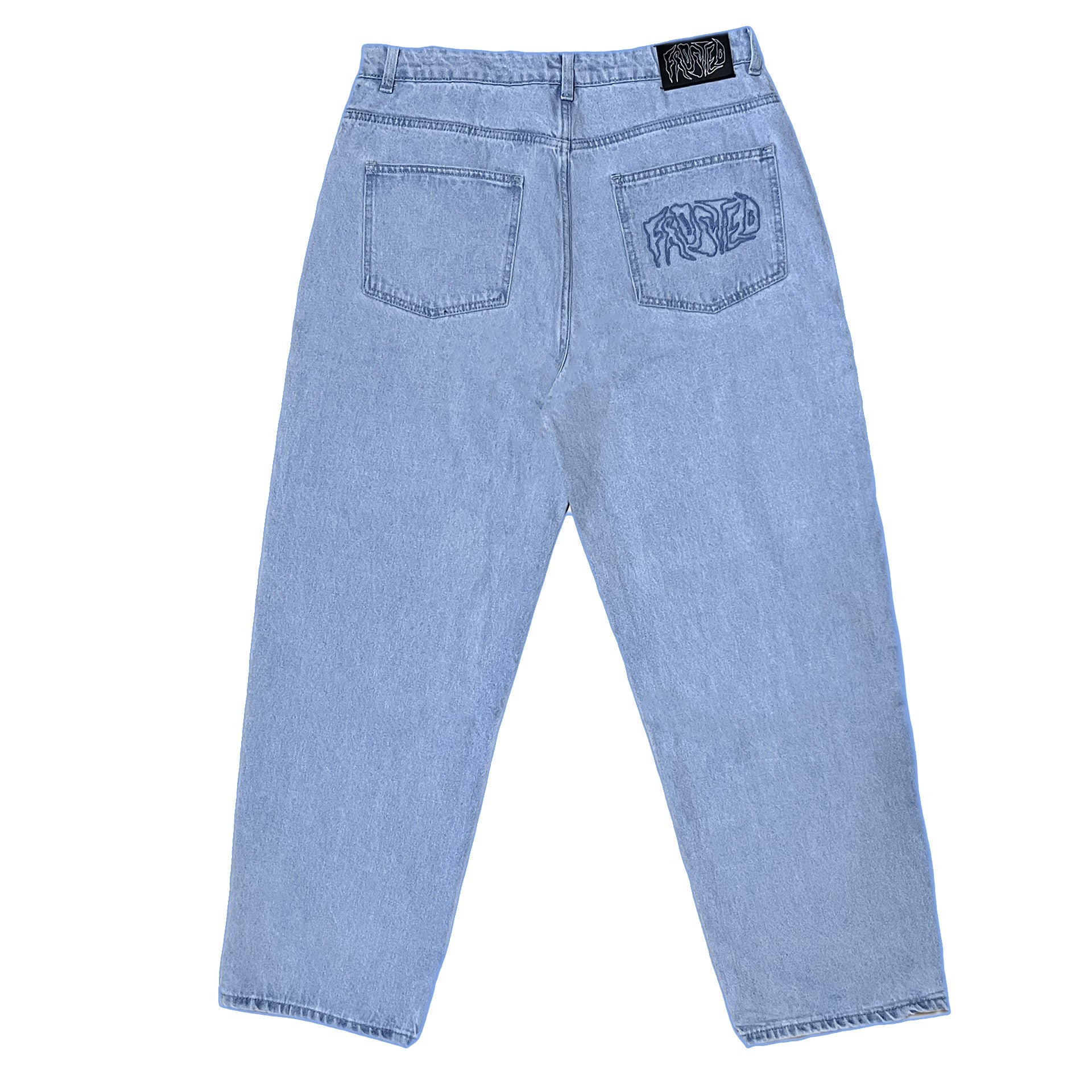 Pantalon ondulé - Bleu clair