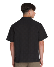 Wayside Eyelet SS Woven Shirt - Black