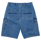 Classic '87 Short Cargo en Denim - Délavage Pierre Clair