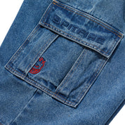 Classic '87 Short Cargo en Denim - Délavage Pierre Clair