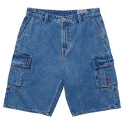 Classic '87 Short Cargo en Denim - Délavage Pierre Clair