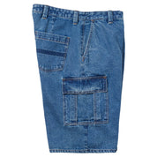 Classic '87 Short Cargo en Denim - Délavage Pierre Clair