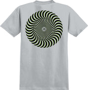 Classic Swirl Overlay T-Shirt - Gris Glacé/Noir/Vert