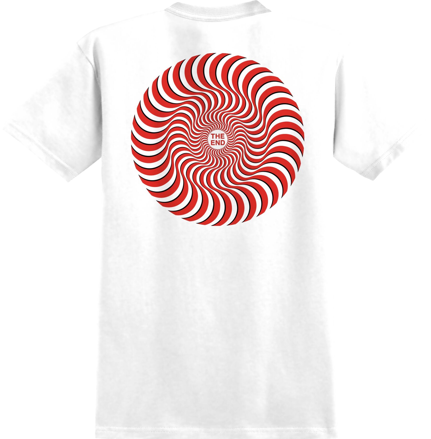 Classic Swirl Overlay T-Shirt - White/Red