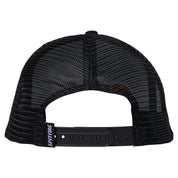 Classic Wing Snapback Mesh Hat - Black