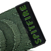 Bighead Cut Out Crescent Jacquard Web Belt - Olive/Black