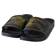 Basic Eagle Slide Sandal - Black/Gold