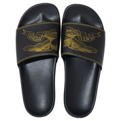 Basic Eagle Slide Sandal - Black/Gold