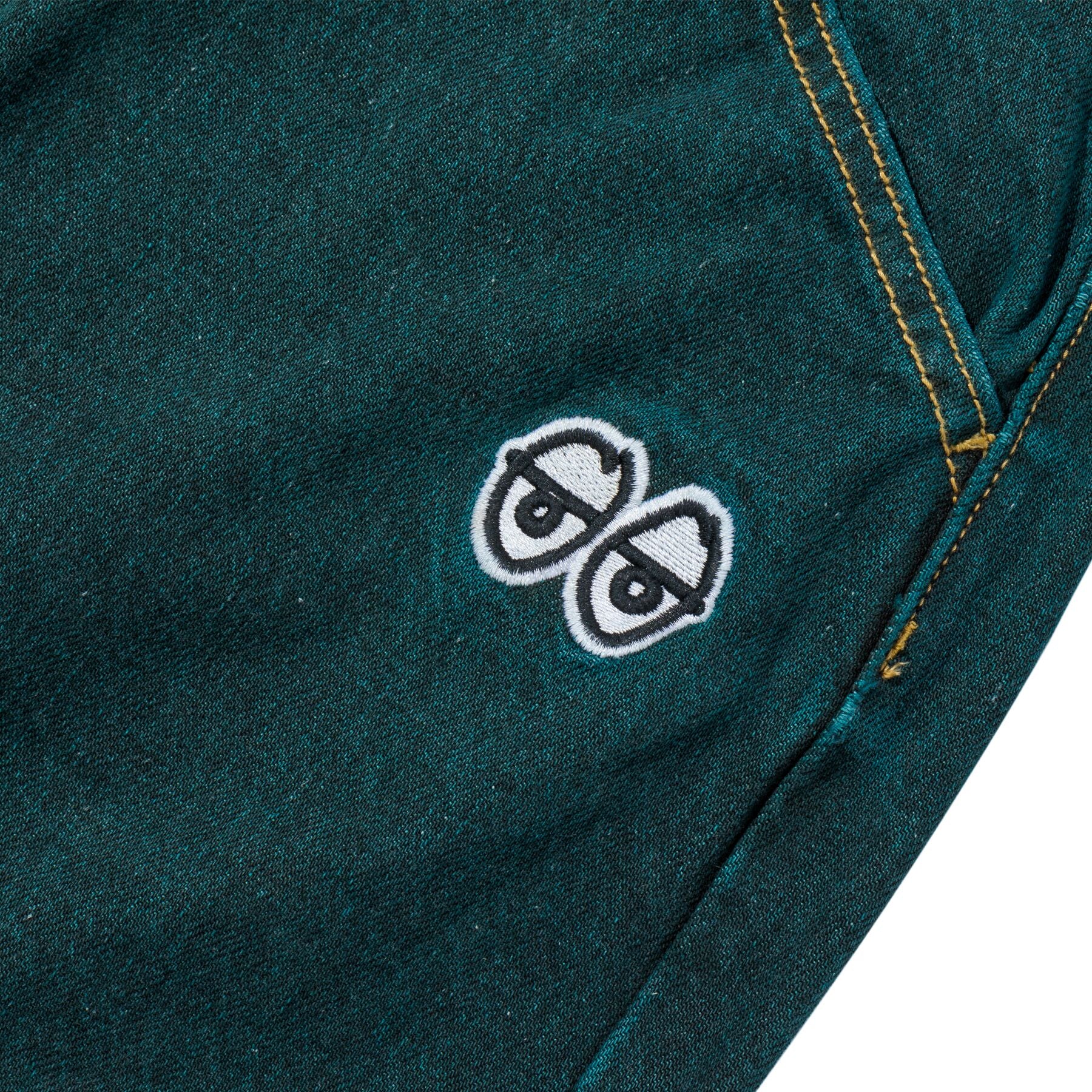 Eyes Denim Twill Pants - Green Overdye