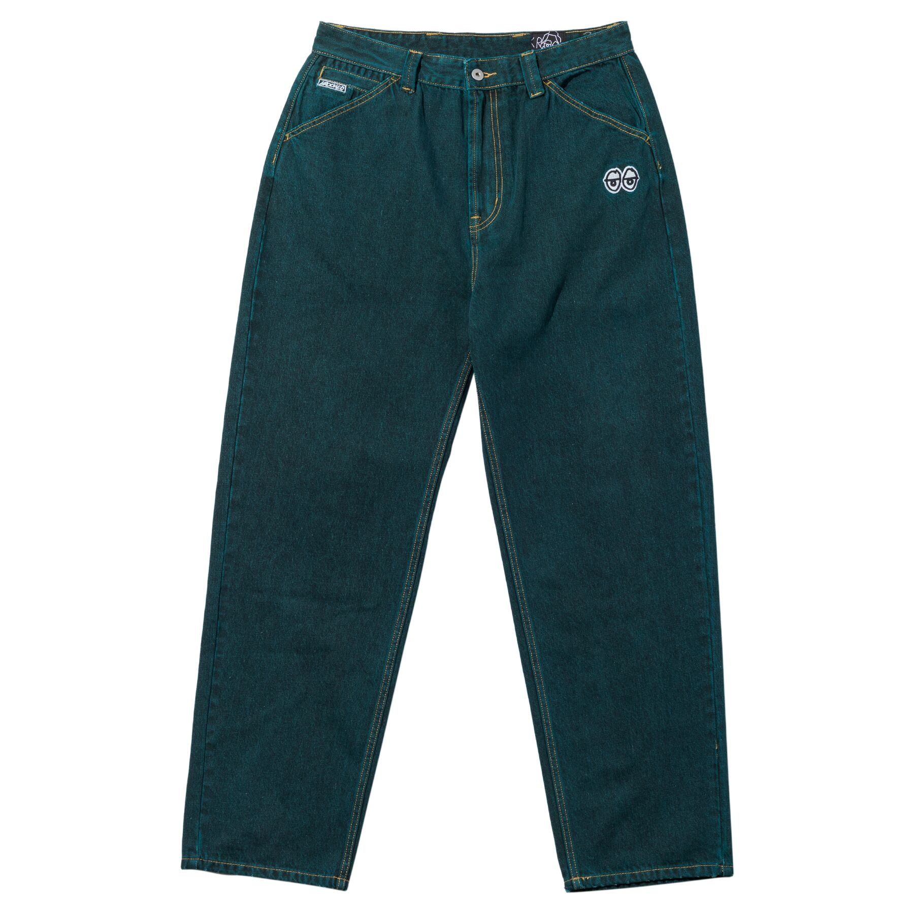 Eyes Denim Twill Pants - Green Overdye