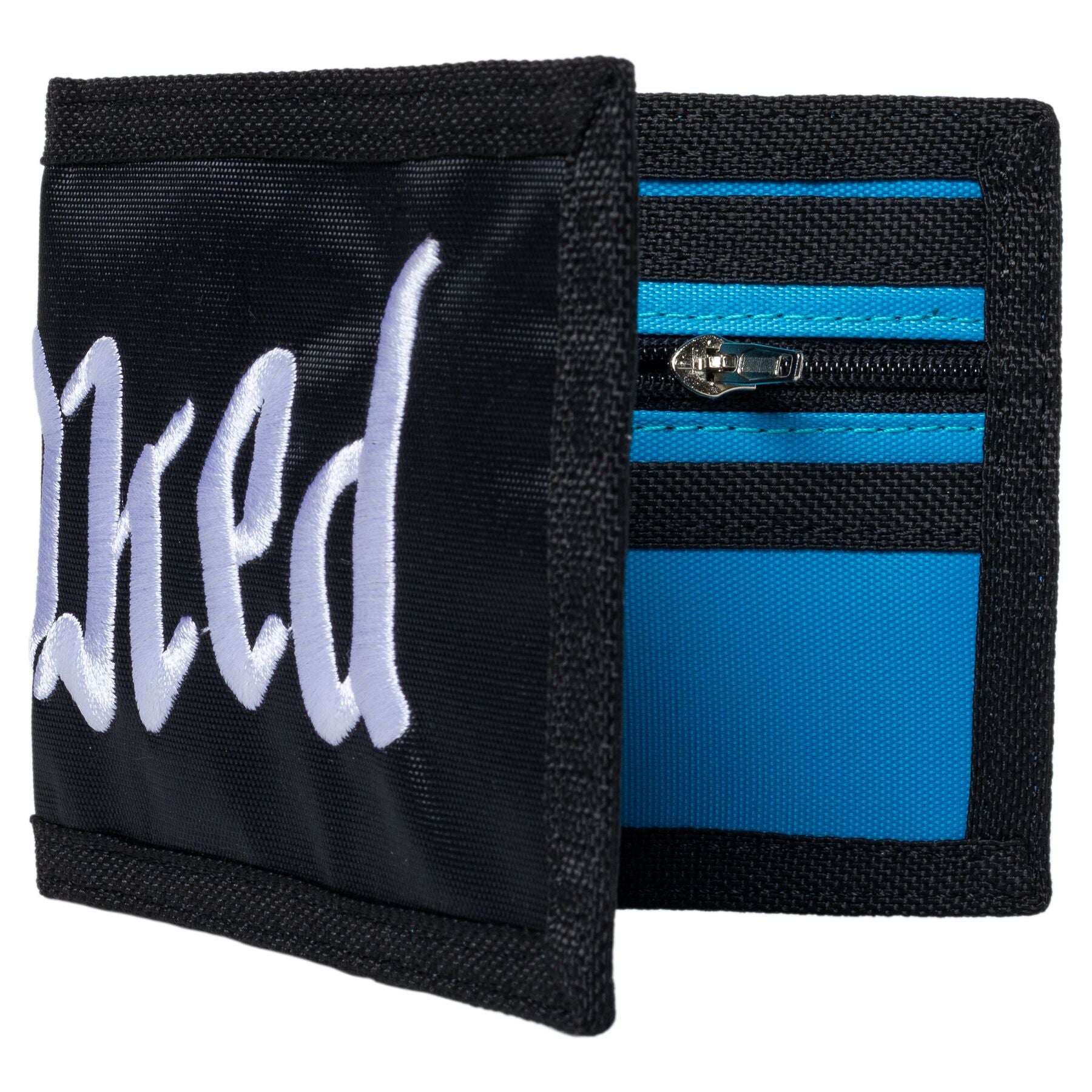 Double OK Script Wallet - Black/Blue