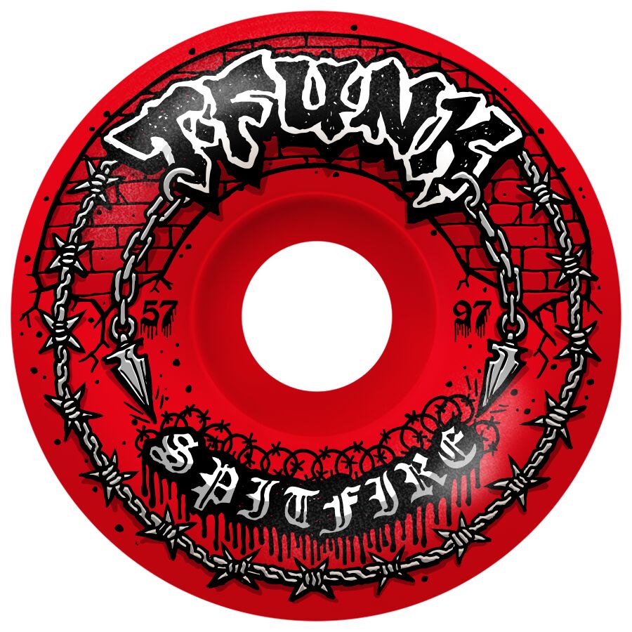 Spitfire Formula Four T-Funk Raw 97D Radial Full - Red 57mm – Palm