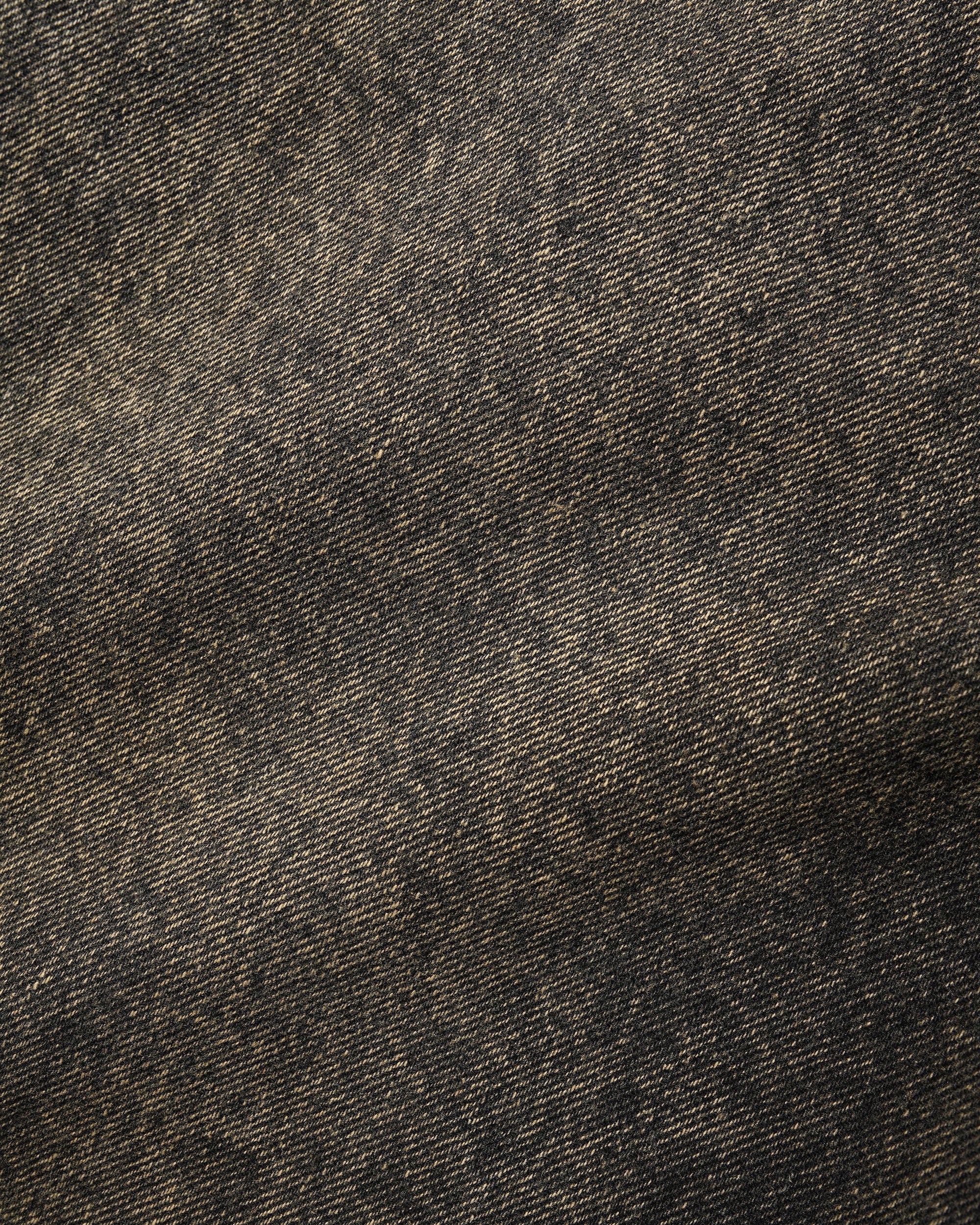 Wide Cut Denim Jeans - Acid Washed Brown