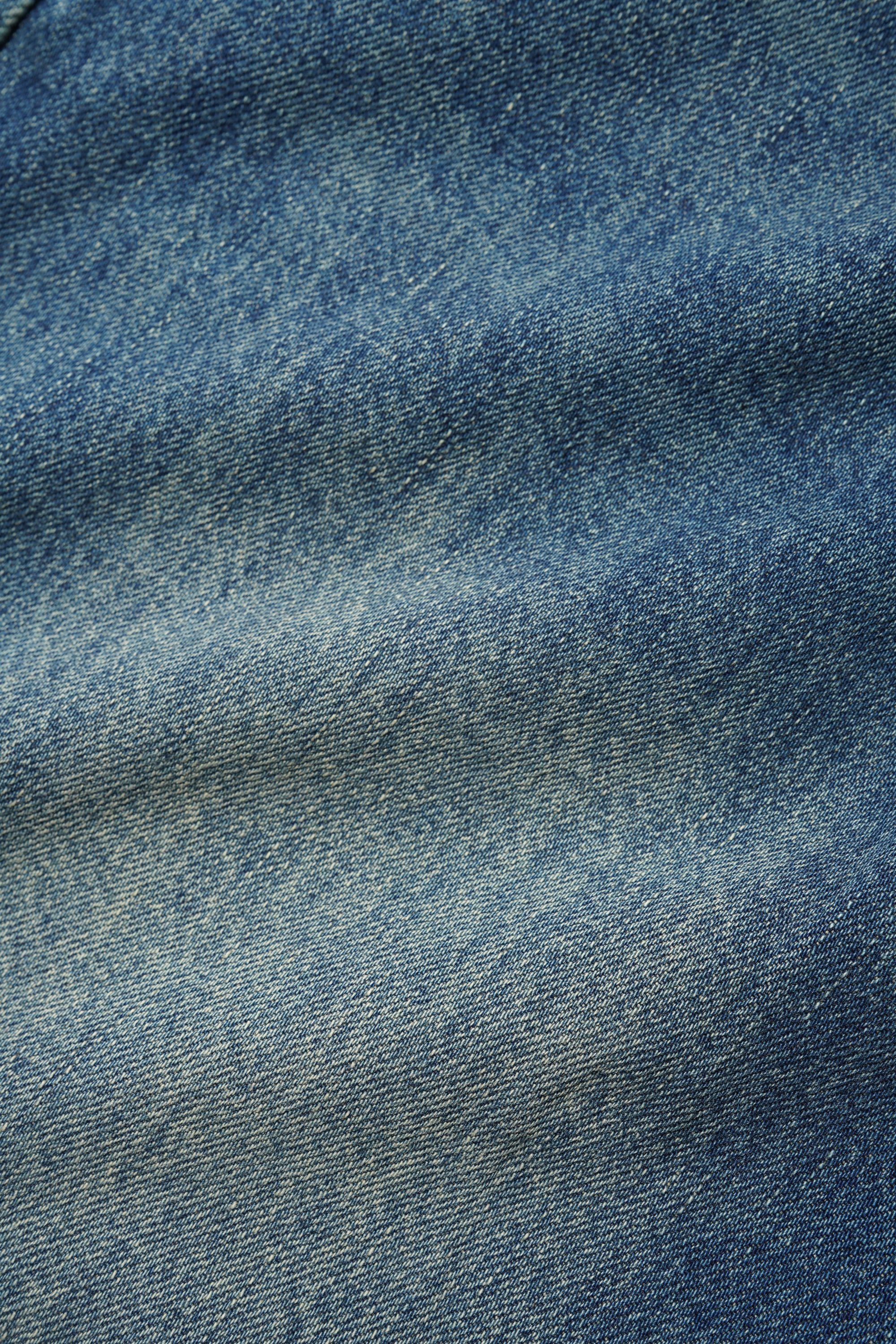 Wide Cut Denim Jeans - Faded Work Blue