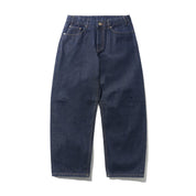 Wide Cut Denim Jeans - Selvedge Blue