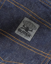 Wide Cut Denim Jeans - Selvedge Blue