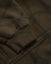 Wired Zip-Thru Hood - Fudge