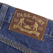 Workers Club Short en Jean Denim - Indigo Foncé Délavé
